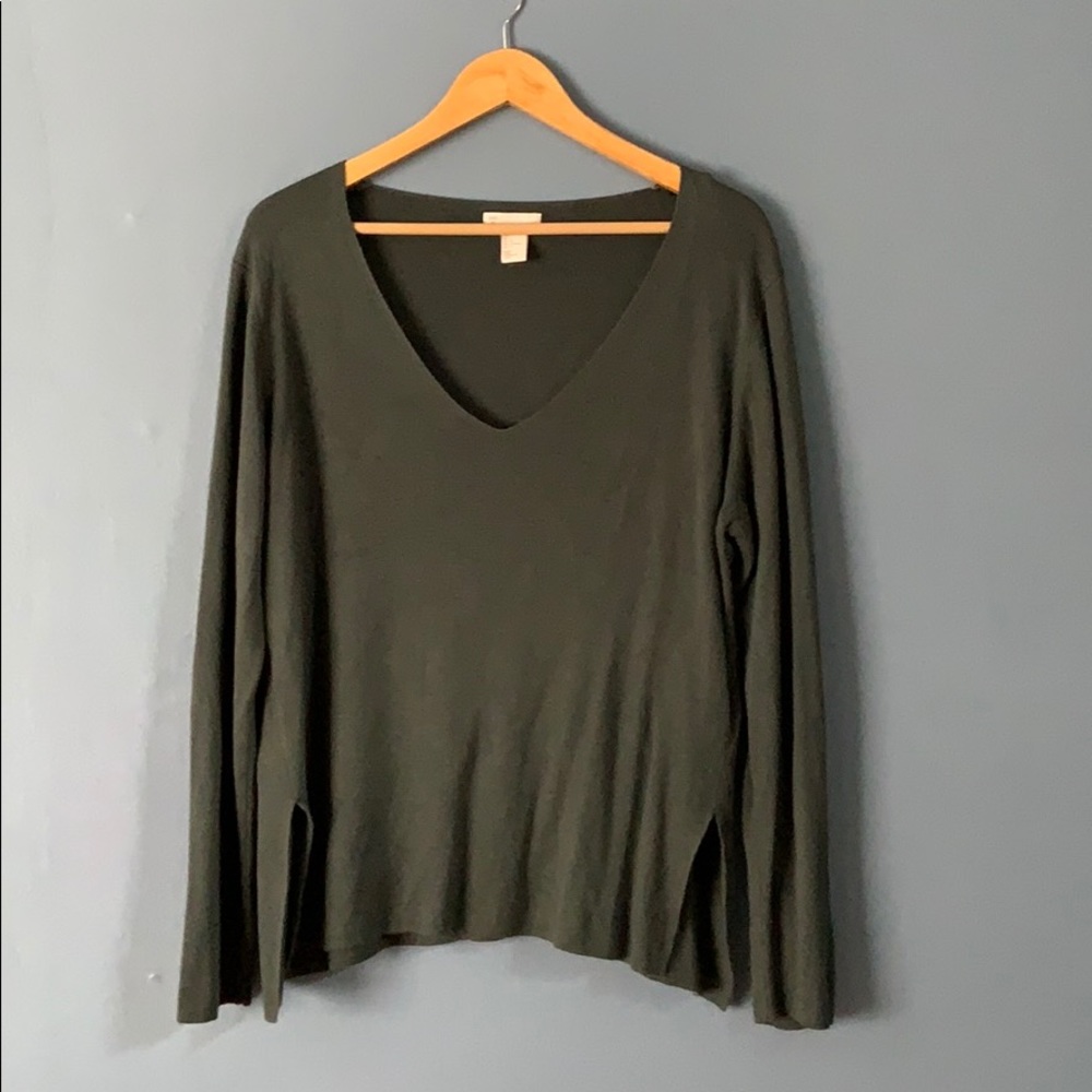 H&M Green Oversized Sweater L